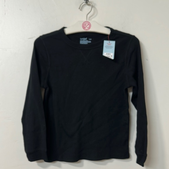 Cat & Jack Long Sleeve Tee Black Soft Cotton - Picture 1 of 2